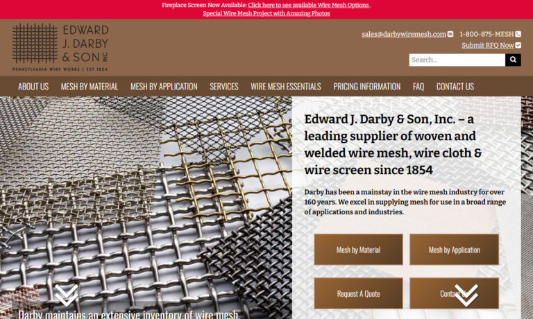 HOWARD WIRE CLOTH CO.- Woven Wire Cloth, Welded Wire Cloth